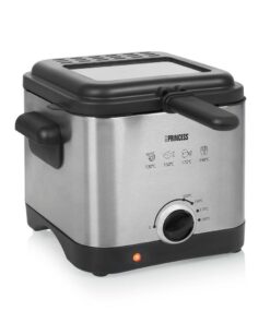 Princess 182612 Mini Friteuse 1.5L 1000W RVS/Zwart
