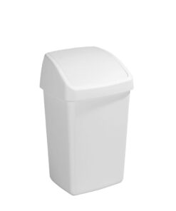 Sunware Delta Prullenbak Met Swingdeksel 25l Wit