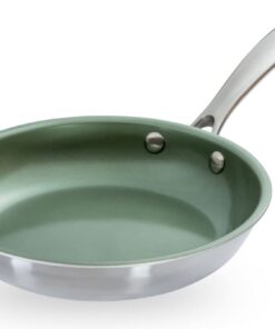 Just Vegan Koekenpan Eco 20cm RVS Groen