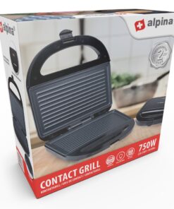 Alpina Contactgrill 750W Zwart