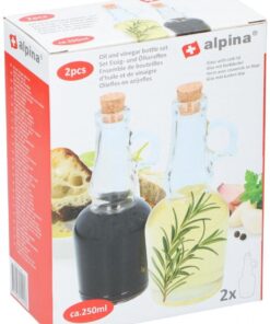 Alpina Olie&Azijn Fles 250ml Glas 2-delig