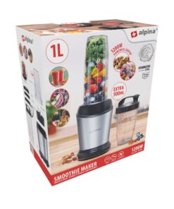 Alpina Smoothie Maker 1L RVS/Zwart