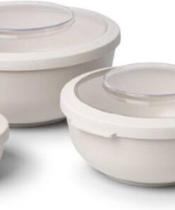 Amuse Life Bowl Lunchbox Compacte Vershouddoos met Tritan Deksel  500ml Grijs