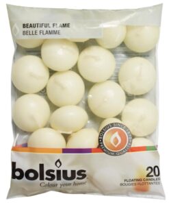 Bolsius Drijfkaarsen 20 Stuks Wit
