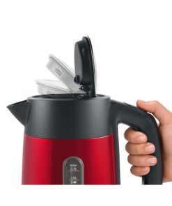Alternative view of Bosch TWK4P434 DesignLine Waterkoker 1.7L 2400W Rood/Zwart