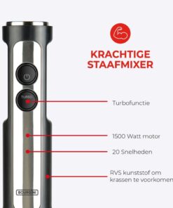 Alternative view of Bourgini Classic Staafmixer Set RVS/Zwart