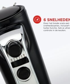 Alternative view of Bourgini Retro Handmixer Zwart