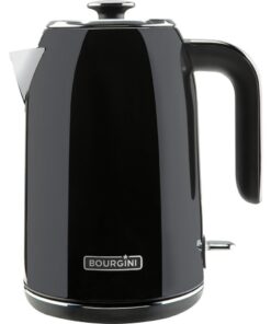 Bourgini Retro Waterkoker 1.7L 2200W Zwart/RVS