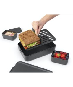 Alternative view of Brabantia Make & Take Bento Lunchbox L Donkergrijs