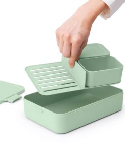 Alternative view of Brabantia Make & Take Bento Lunchbox L Jade Groen