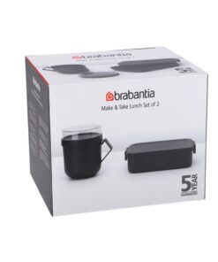 Brabantia Make & Take Lunchset 2-delig Donkergrijs
