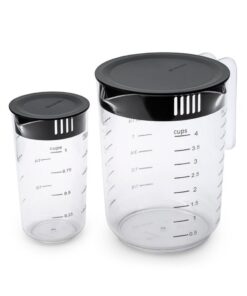 Alternative view of Brabantia Tasty+ Maatbeker Set 1L+250 ml Zwart/Transparant