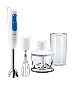 Braun MQ3035WH Multi Quick 3 Staafmixer + Accessoires Blauw/Wit