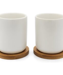 Alternative view of Bredemeijer Umea Theemokken 200 ml 2 Stuks Bamboe/Wit Keramiek