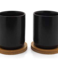 Alternative view of Bredemeijer Umea Theemokken 200 ml 2 Stuks Bamboe/Zwart Keramiek