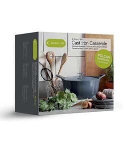 Alternative view of Cuisinox Volcan Gietijzeren Braadpan 24 cm 3.4L Denim Blue/Geëmailleerd