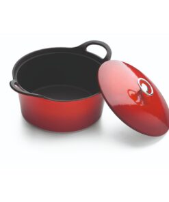 Alternative view of Cuisinox Volcan Gietijzeren Braadpan 24 cm Rood
