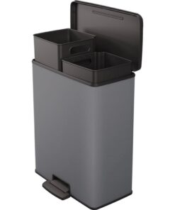 Alternative view of Curver Decobin Duo Prullenbak 26+26L Cool Grey
