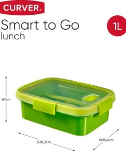 Alternative view of Curver Smart To Go Lunchbox 1L + Bestekset