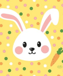 Duni Servetten Konijntje 33x33 cm 20 Stuks Geel