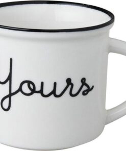 Dutch Rose Zwart/Wit Beker Yours Wit
