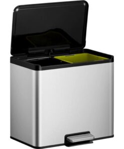 Alternative view of EKO Essential Recycling Pedaalemmer 2x15L Mat RVS