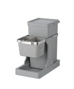 EKO Inbouwafvalbak 20+4L Grijs