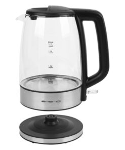 Alternative view of Emerio WK-130126 Glazen Waterkoker 1.7L 2200W RVS/Zwart