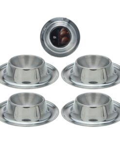 Excellent Houseware Eierdopset 4-delig RVS