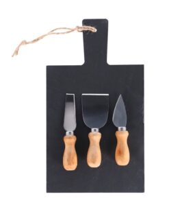 Alternative view of Excellent Houseware Leistenen Kaasplank met 3 Kaasmesjes