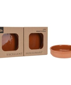 Excellent Houseware Terracotta Tapasschalen 2 Stuks