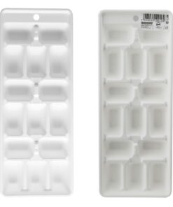 Fackelmann IJsblokjesvormer 24x9 cm Wit PP