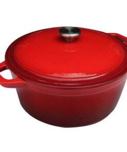 Gietijzeren Braadpan 4.5L 24 cm Rood