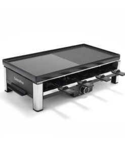 GreenPan Bistro Gourmet Raclette 8 Personen Zwart/Zilver