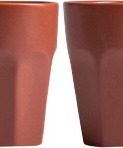 Gusta Mok Tarra 2Stuks Aardewerk Ø 7