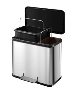 Alternative view of Hailo 0630-200 Öko Duo Plus L Pedaalemmer 17+9L RVS/Zwart