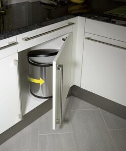 Alternative view of Hailo 3555-101 Compact-Box M Prullenbak 15L Zilver/Zwart