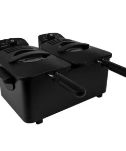 Inventum GF461B Koude Zone Friteuse 2x2.5L 1800W Zwart