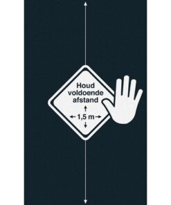 Kangaro Deurmat AFSTAND HOUDEN 90x150cm