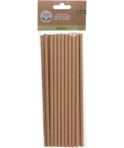 Kraftpapier Rietjes 20 Stuks