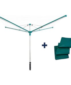 Leifheit 82008 Linomatic 600 Deluxe Droogmolen 60 m Drooglengte Groen/Zilver