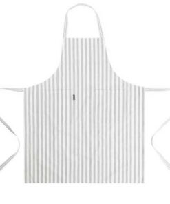 Linen&More Schort Streep Lichtgrijs