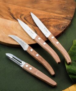 Alternative view of Lou Laguiole Messenset 4-delig RVS/Hout