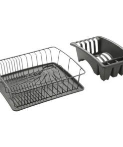 Metaltex Aquatex Plus Lava Touch Therm Afdruiprek Mat Zwart