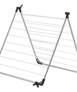 Metaltex Cervino Plus Droogrek voor Badrand 10 m Drooglijn Zilver/Zwart