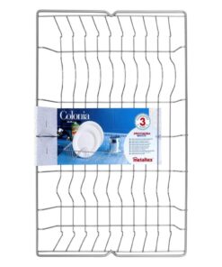 Metaltex Colonia Afdruiprek 48x30 cm Zilver