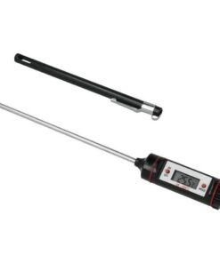 Metaltex Digitaal Kookthermometer -20/+230°C 20.5 cm RVS/Zwart