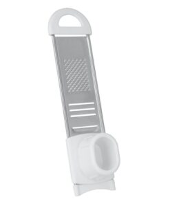 Metaltex Duetto Rasp voor Knoflook en Muskaatnoot RVS/Wit