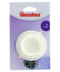 Metaltex Gootsteenfilter 2 Stuks Wit/Kunststof