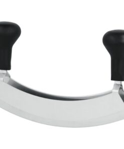 Metaltex Hakmes met Dubbele Messen RVS/Zwart